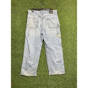 Levis Silver tab Baggy Mens 38x30 loose wide leg Skater Jeans Carpenter